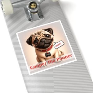 Square Pug Stickers